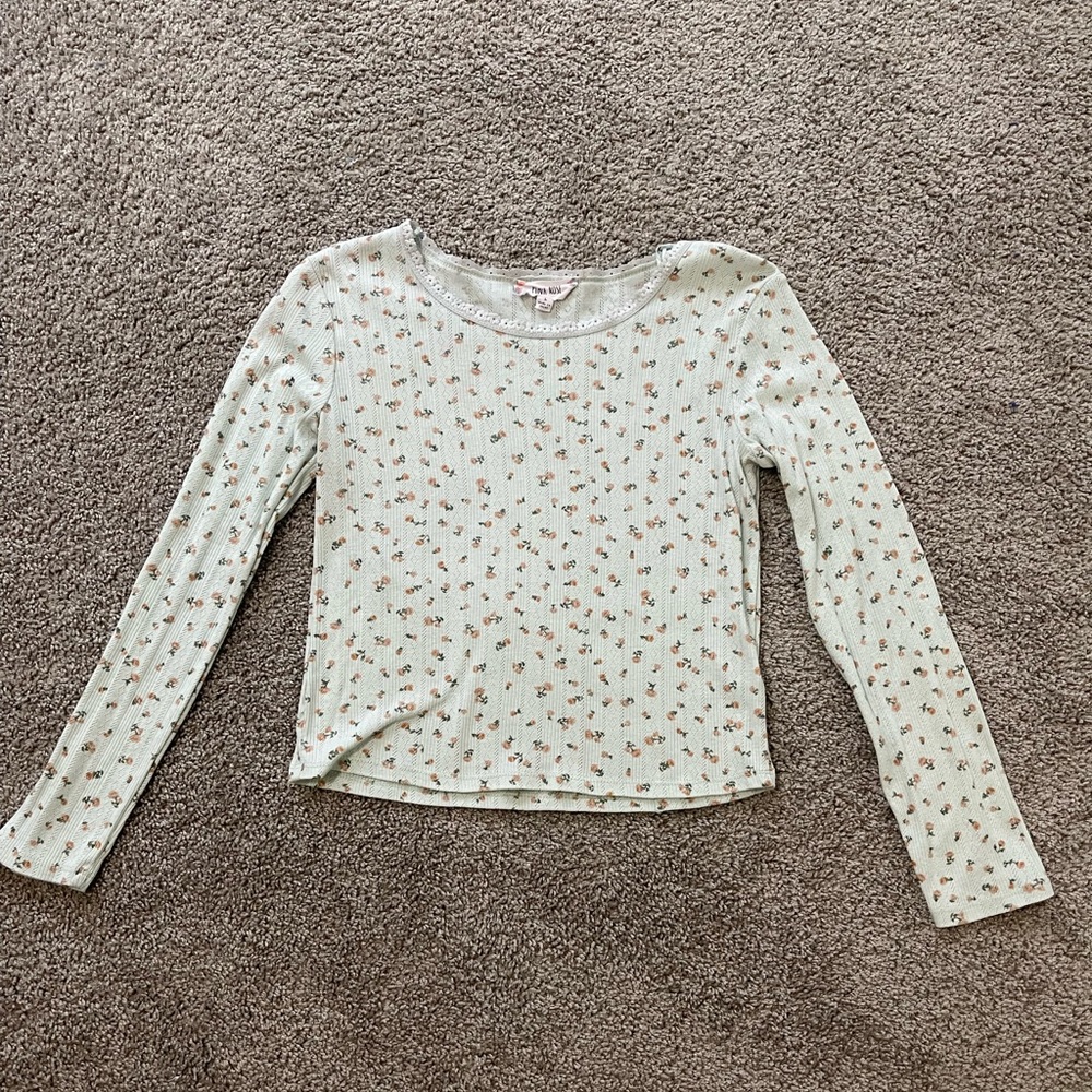 pastel floral top